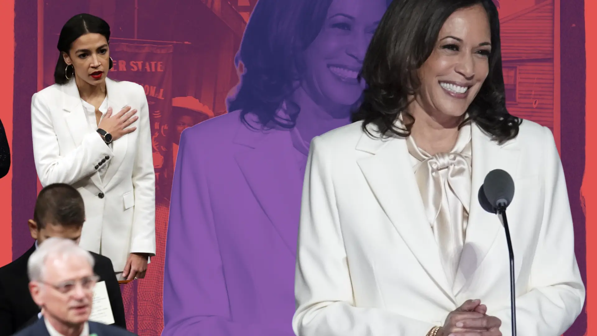 Kamala Harris w białym garniturze. Co oznacza? Zakładały go już Clinton i AOC