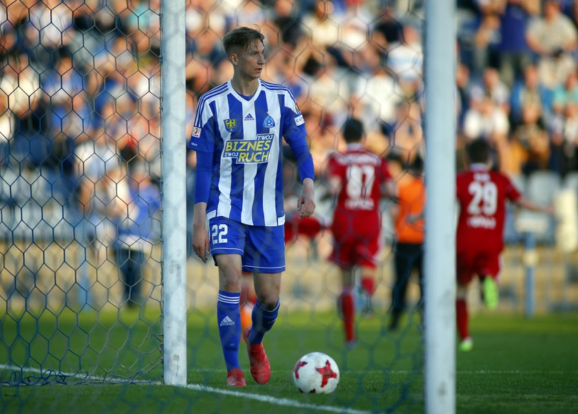 Pilka Nozna. I Liga. Ruch Chorzow - Pogon Siedlce. 20.04.2018