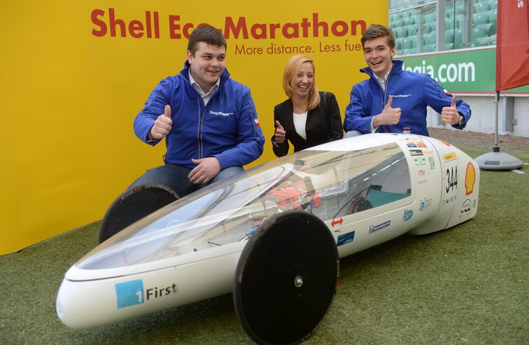 Pojazd zespołu Smart Power z Politechniki Śląskiej. <br><br>fot. (mr) PAP/Bartłomiej Zborowski