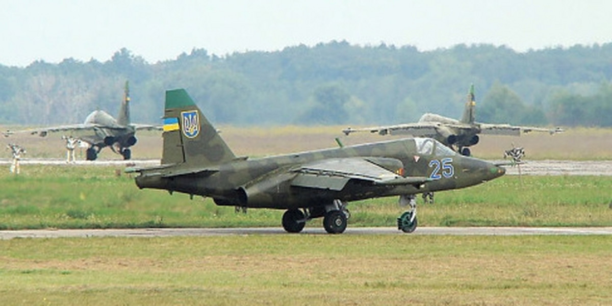 Su-25 w barwach ukraińskiego lotnictwa