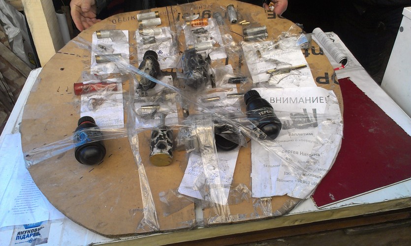 Łuski po pociskach używanych przez Berkut