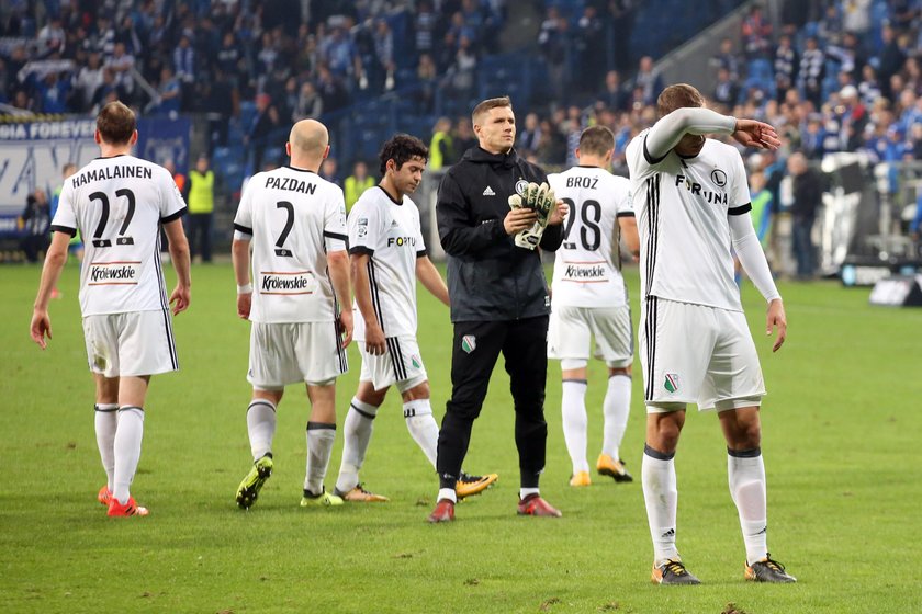 Pilka nozna. Ekstraklasa. Lech Poznan - Legia Warszawa. 01.10.2017