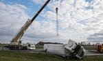 Wypadek na A2. Przewrócona ciężarówka zablokowała autostradę