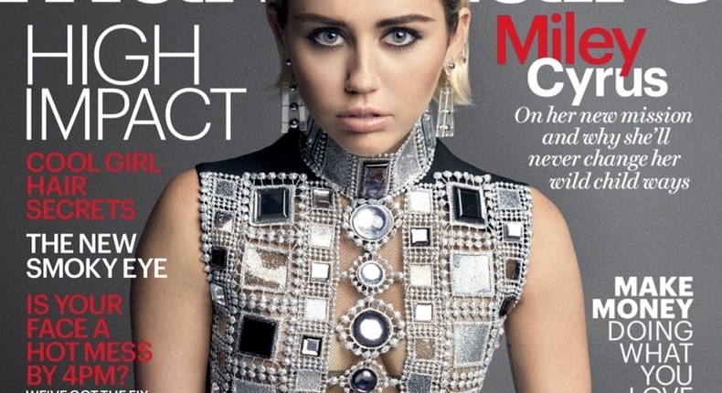 Miley Cyrus for Marie Claire September 2015 issue