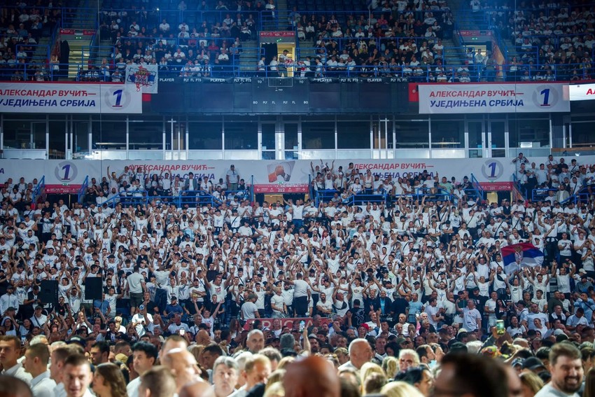 Skup SNS u Beogradskoj areni