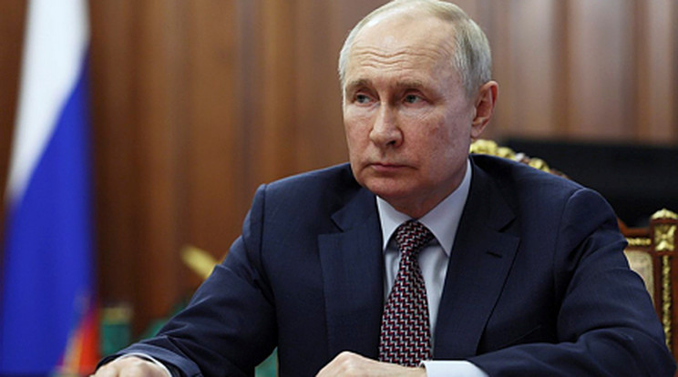 Putyin / Fotó: MTI/AP/Kreml/Szutnyik pool