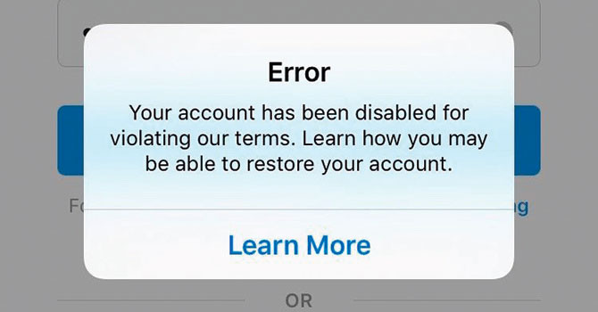 Małostkowa zemsta: Facebook i Instagram zablokowały konta należące do Wyliego.
