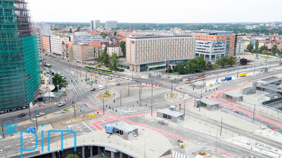 
Rondo Kaponiera prawie gotowe. Najnowsze zdjęcia z lotu ptaka