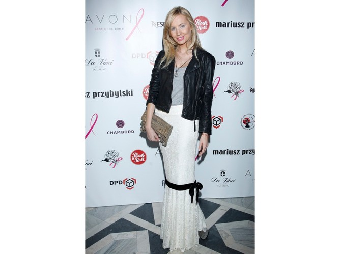 Gwiazdy na pokazie kolekcji DIGITAL Mariusza Przybylskiego: Agnieszka Szulim.