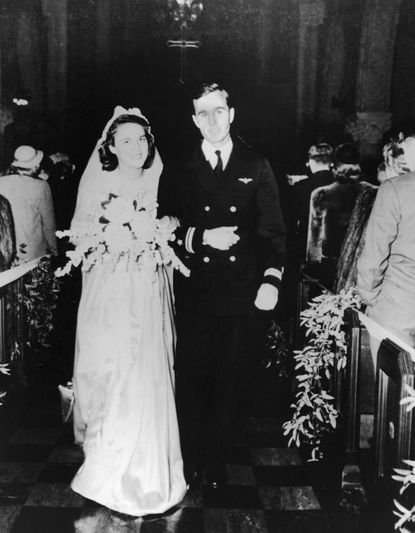 Barbara Pierce poślubiła George'a H.W. Busha w styczniu 1945 r.