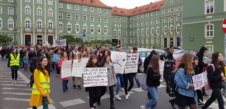 Młodzieżowy Strajk Klimatyczny w Szczecinie