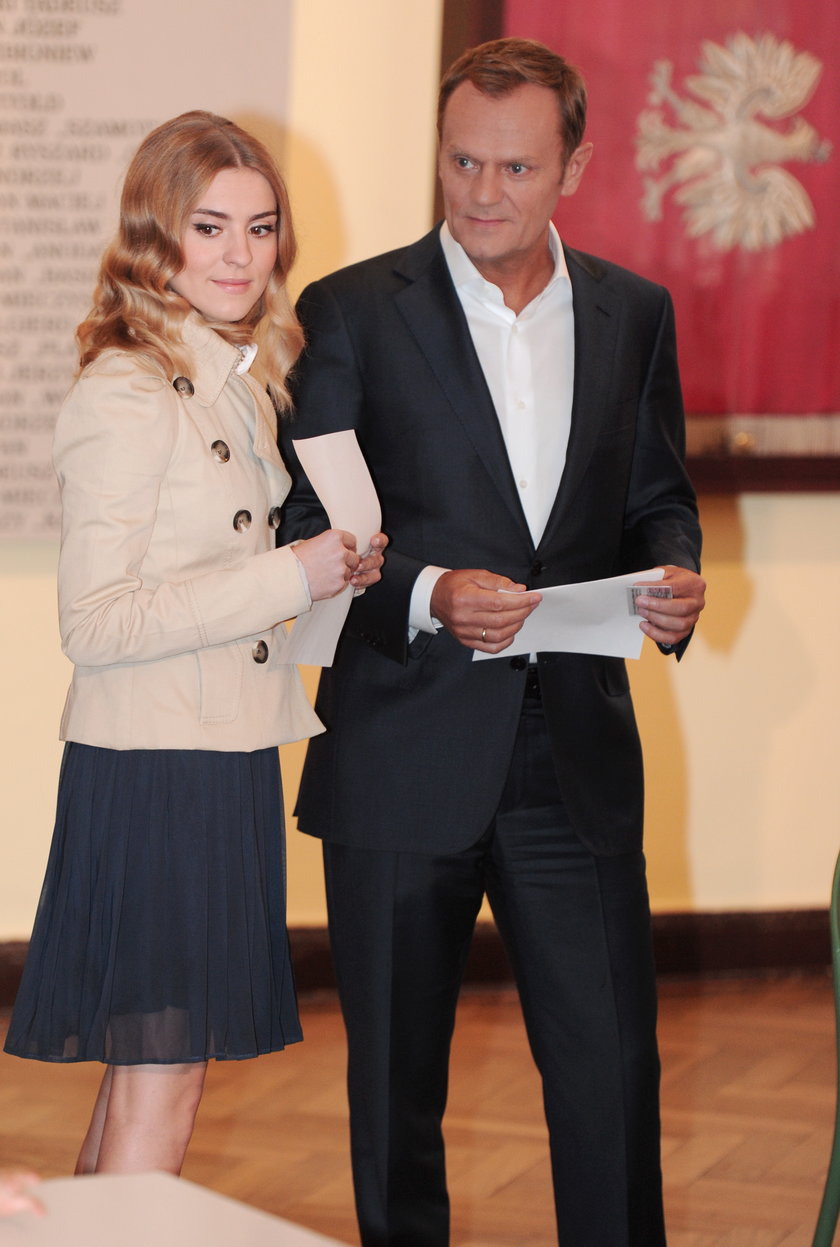 Premier Donald Tusk z córką Kasią
