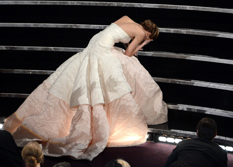 Jennifer Lawrence podczas 85. gali rozdania Oscarów