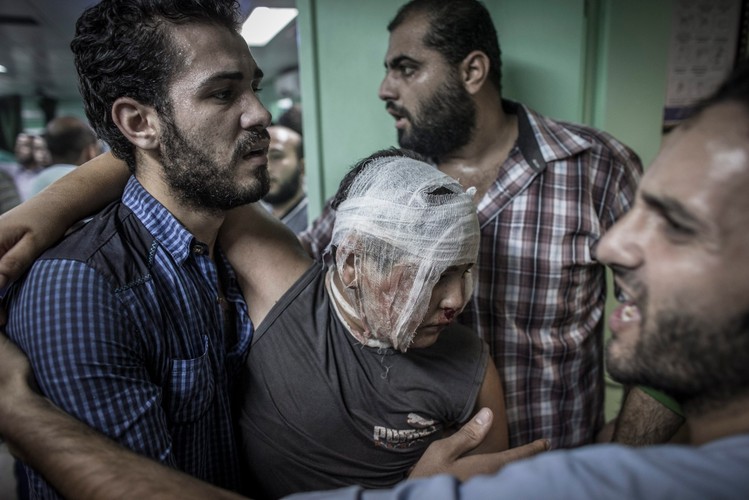 Ranny po izraelskim ataku na szkołę