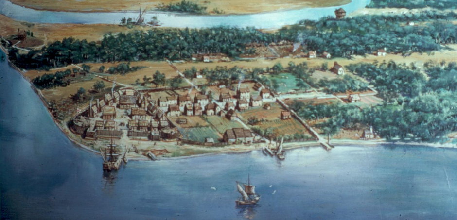 Jamestown w 1614 r.