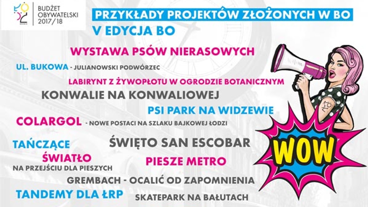 Zakończył się etap przyjmowania wniosków do budżetu obywatelskiego na rok 2018. Łodzianie jak zwykle nie zawiedli i wśród wniosków są prawdziwe "perełki".