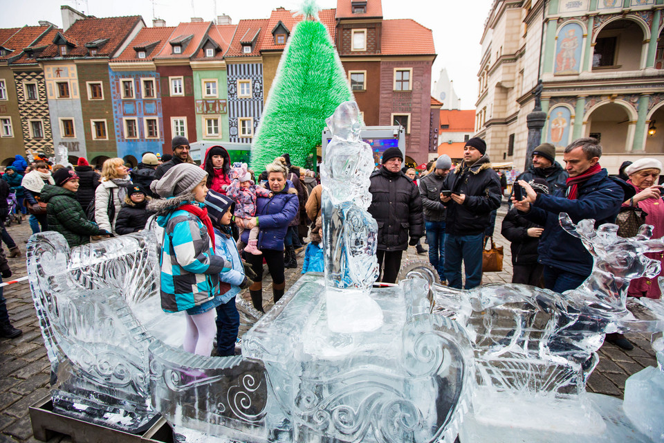 POZNAŃ VIII FESTIWAL RZEŹBY LODOWEJ