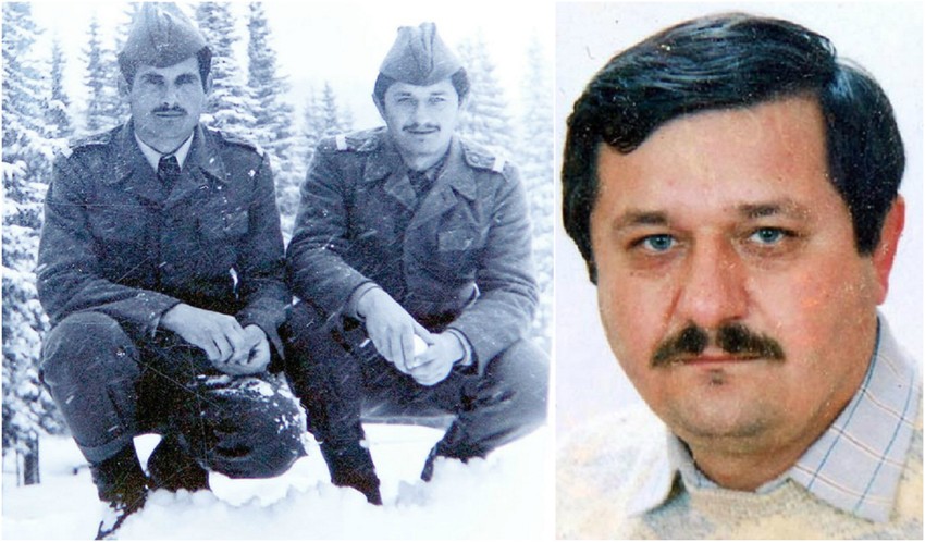 Milan Tepić sa drugom u JNA (desno)