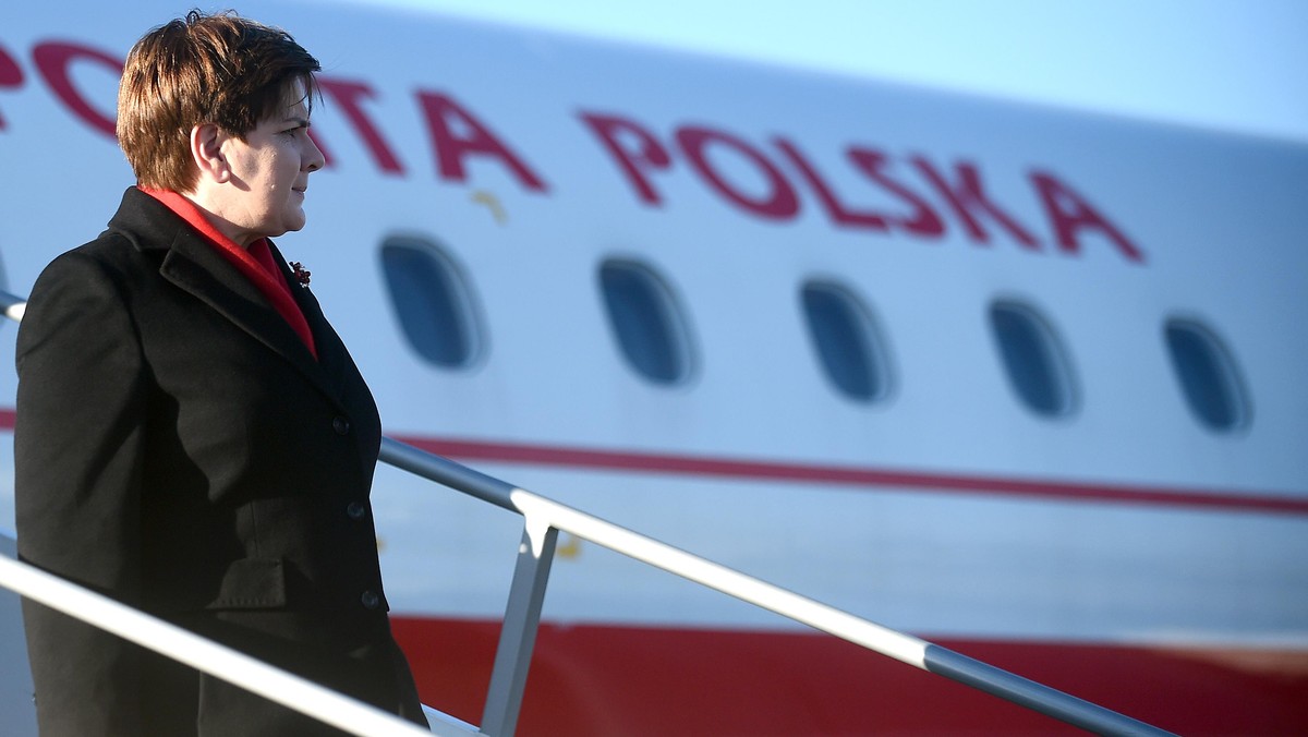 Premier Beata Szydlo wylatuje na spotkanie Grupy Wyszehradzkiej