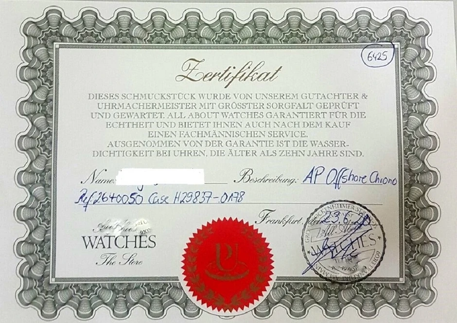 Sertifikat neprijavljenog sata 