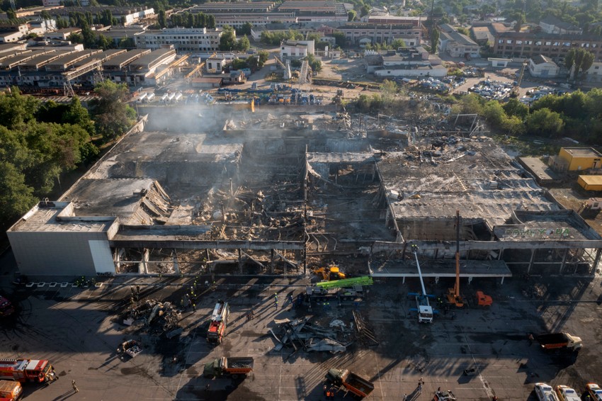 Raketni napad na tržni centar u Kremenčuku, Ukrajina