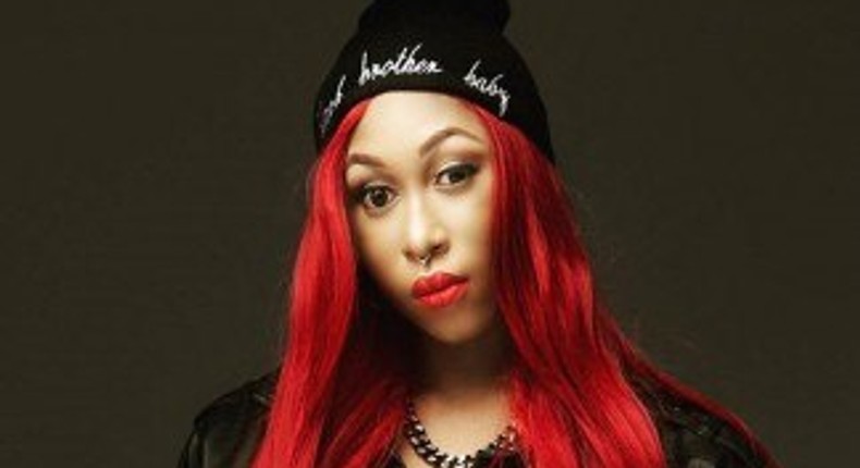 Cynthia Morgan loves her red hair and nose ring