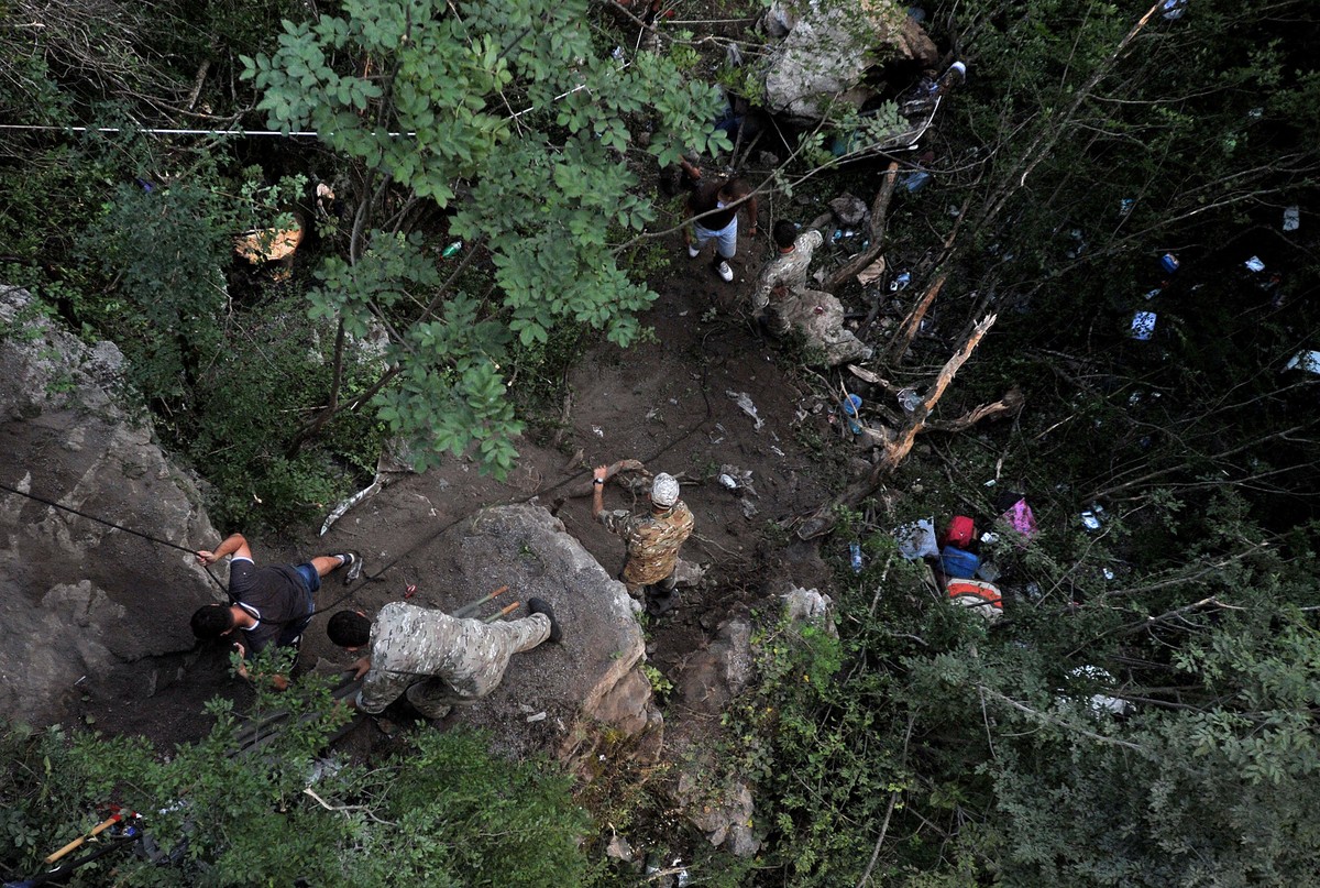 Miejsce wypadku rumuńskiego autokaru w Czarnogórze