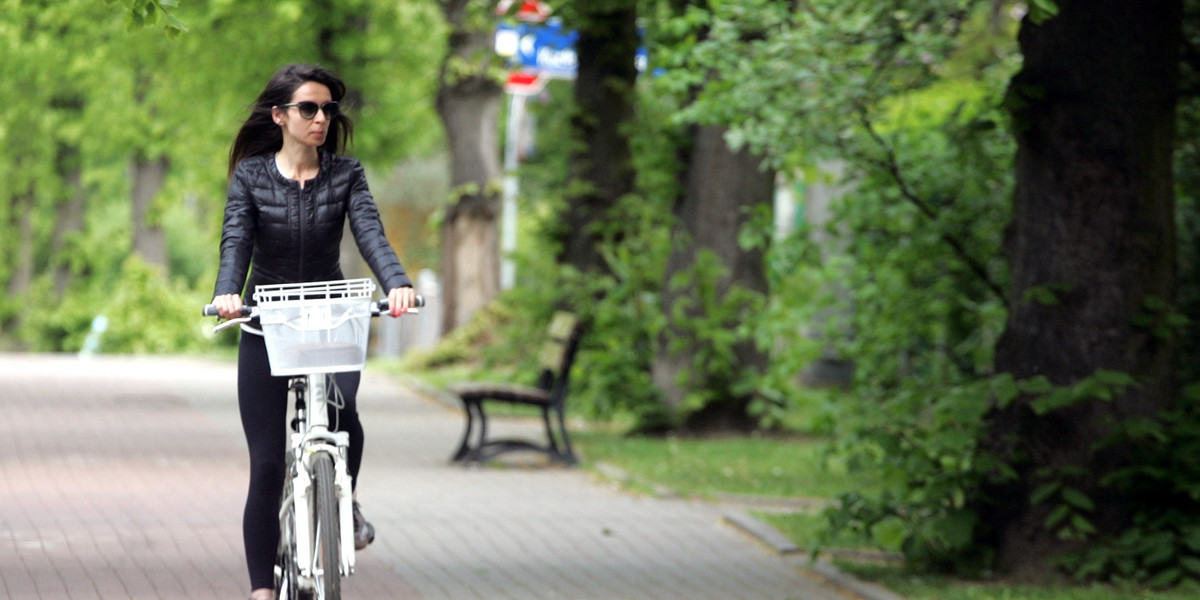 Marta kaczyńska na rowerze