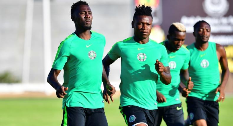 Samuel Kalu (2nd-L) has been cleared to return for Nigeria's second group game