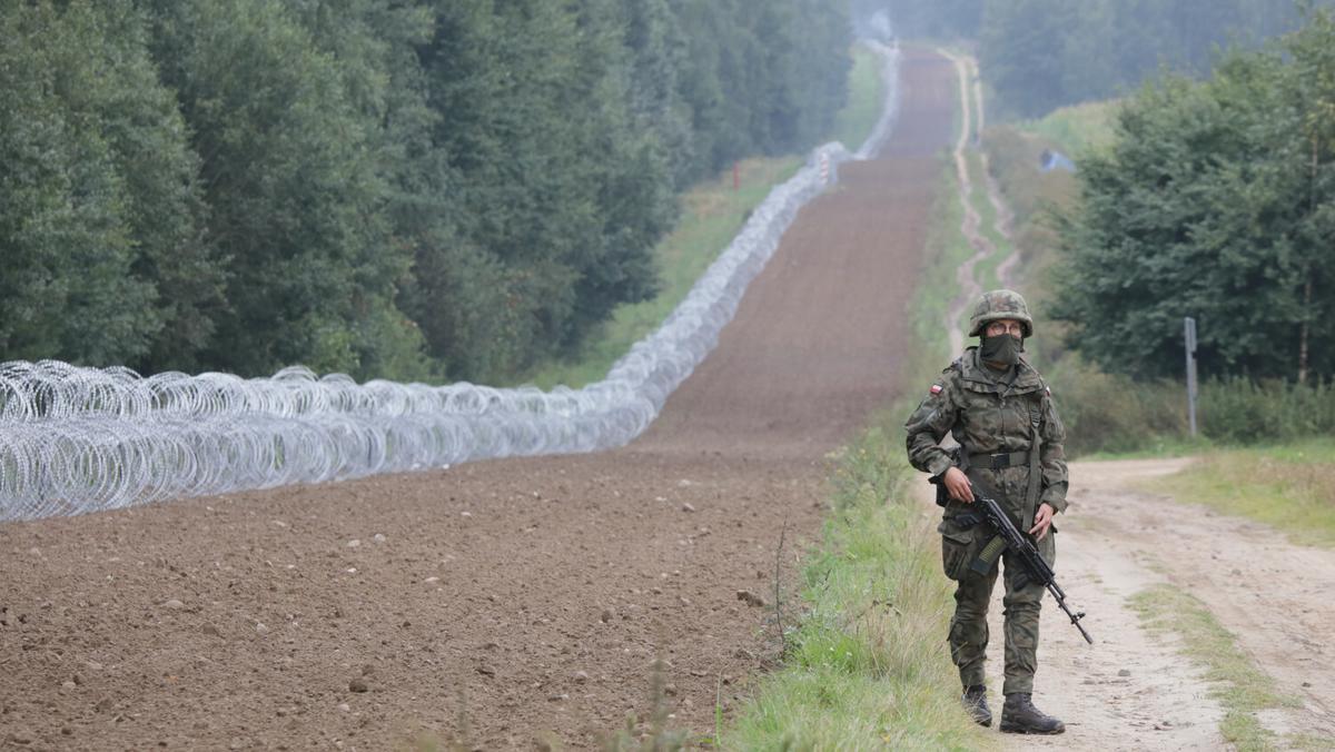 Zasieki na granicy polsko-białoruskiej
