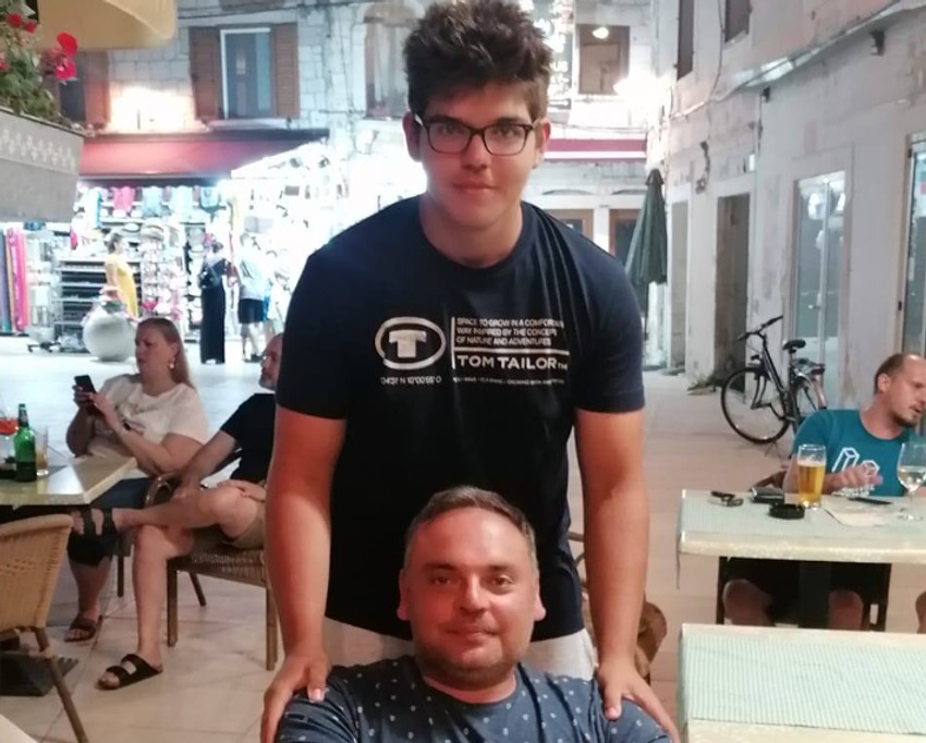 David Kovač sa ocem