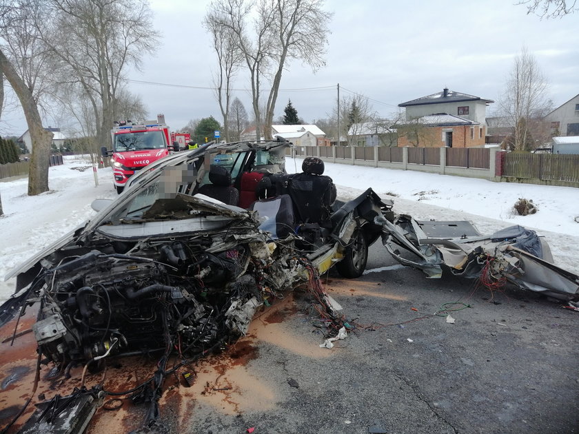 Tragiczny wypadek pod Wyszkowem. Nie żyje 35-letni kierowca