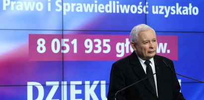 Kaczyński wygłosił oświadczenie po wyborach