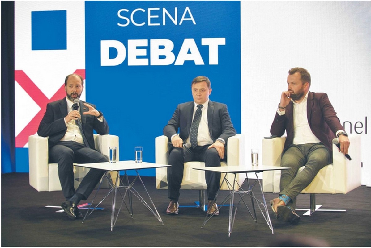 Grzegorz Olszewski, wiceprezes zarządu Alior Banku, Maciej Brzozowski, wiceprezes zarządu PKO Banku Polskiego, Paweł Bułgaryn, zastępca dyrektora departamentu analityki danych i zarządzania strategicznego w Ministerstwie Finansów