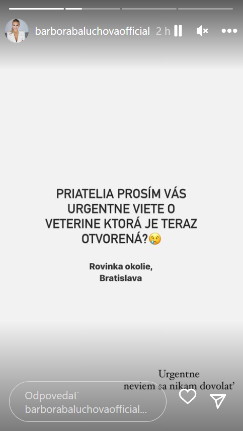Barbora Balúchová prežila počas sviatkov nočnú moru. 