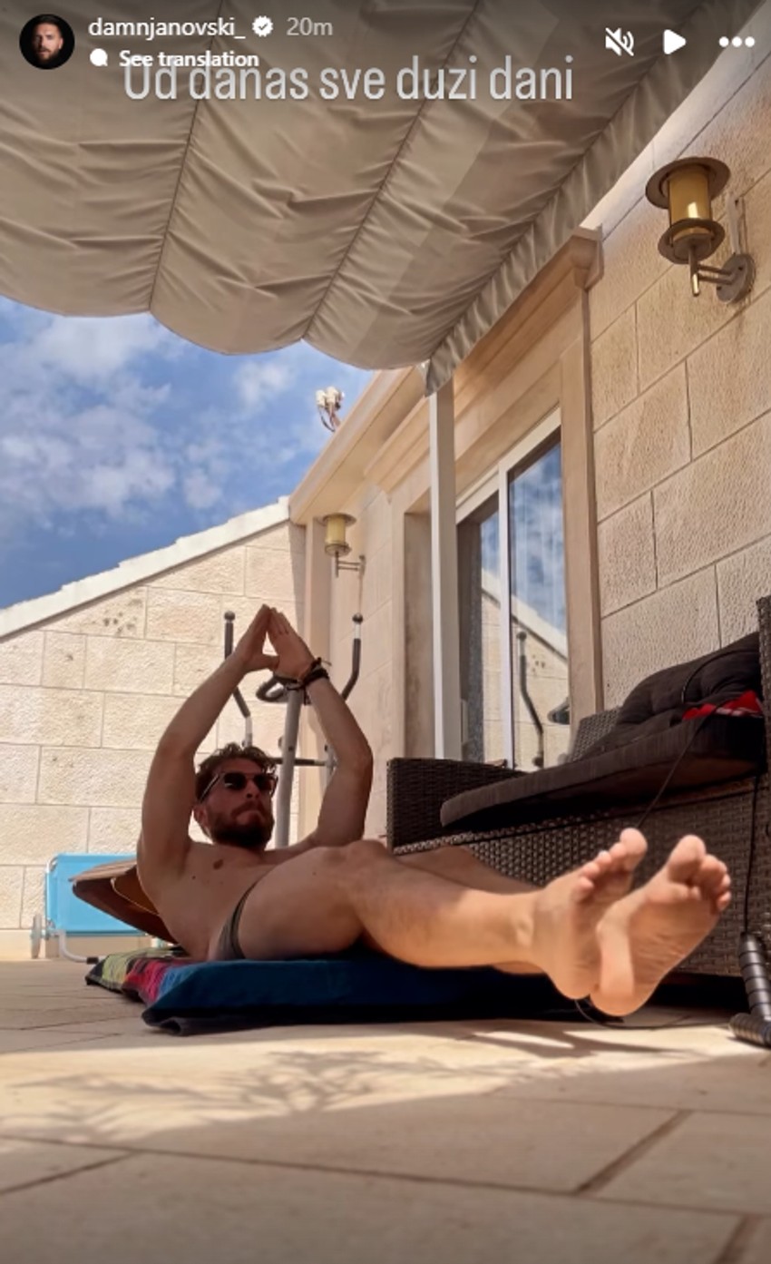 Peđa Damnjanović trenira