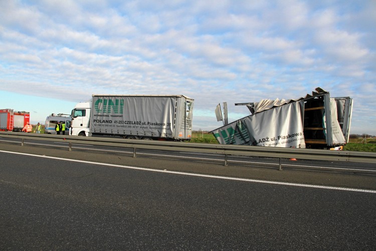 Karambol na autostradzie A4