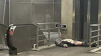 Intoxikovaný muž na Trnavskom mýte v Bratislave.