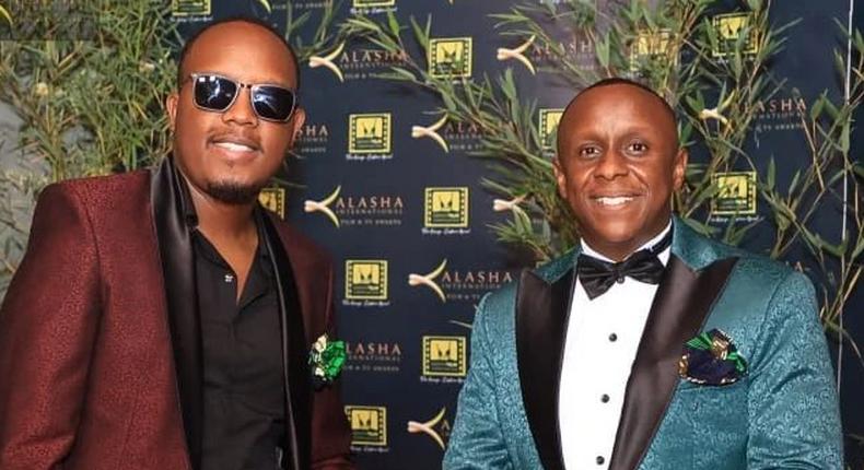 Abel Mutua & Philip Karanja at the Kalasha Awards in December 2022