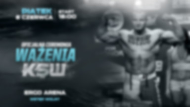 Oficjalne ważenie przed galą KSW 44 w piątek w Ergo Arenie