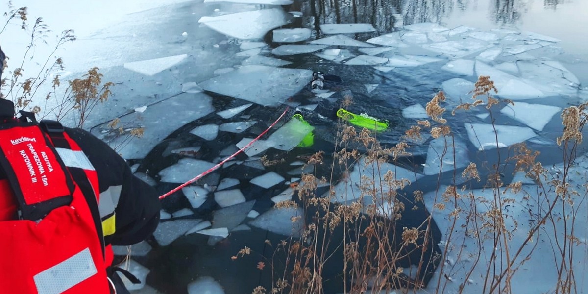 26-latek ruszył na lód za swoim psem. Utonął na oczach matki