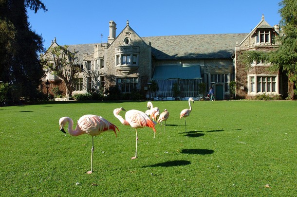 Playboy Mansion w Holmby Hills w Los Angeles w Kalifornii, 2004 r.