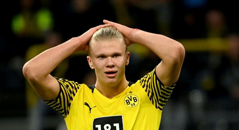 Dortmund striker Erling Braut Haaland has not played since their Champions League defeat at Ajax on October 19