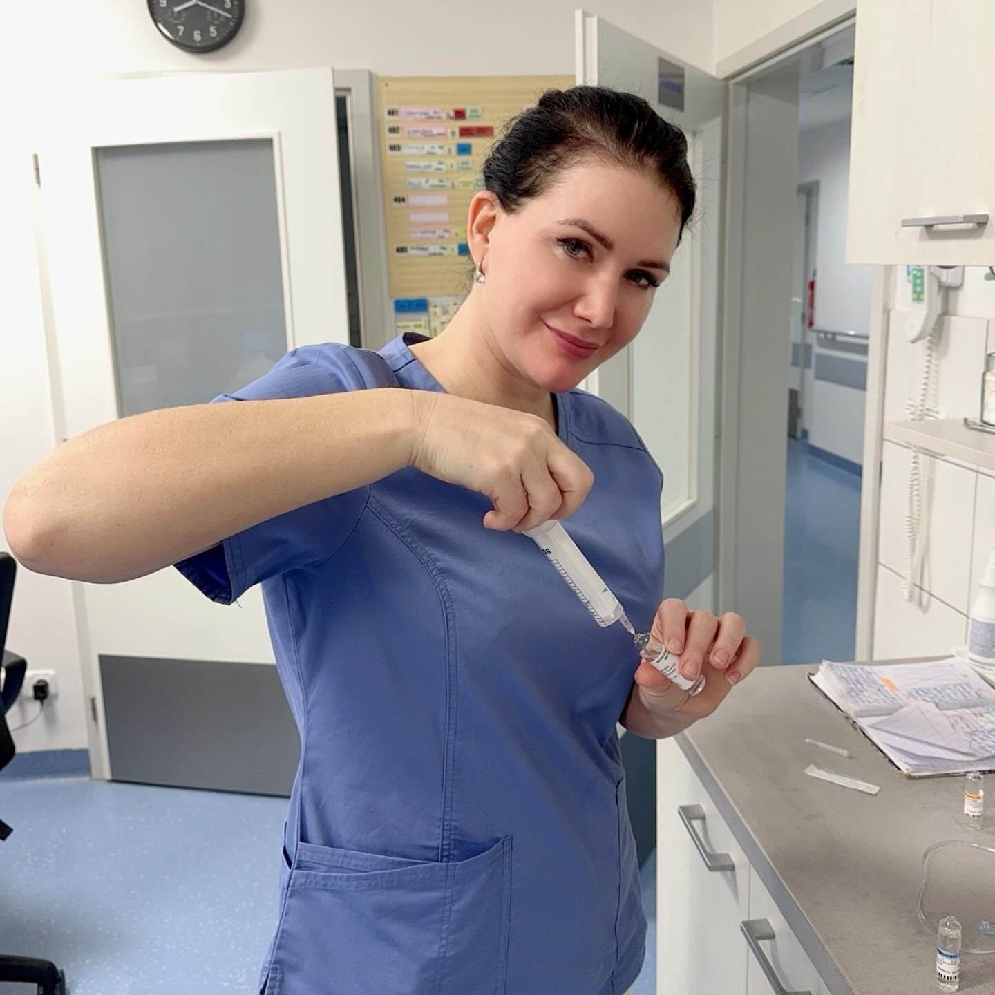 Jana Bittó Cigániková počas praxe v nemocnici.