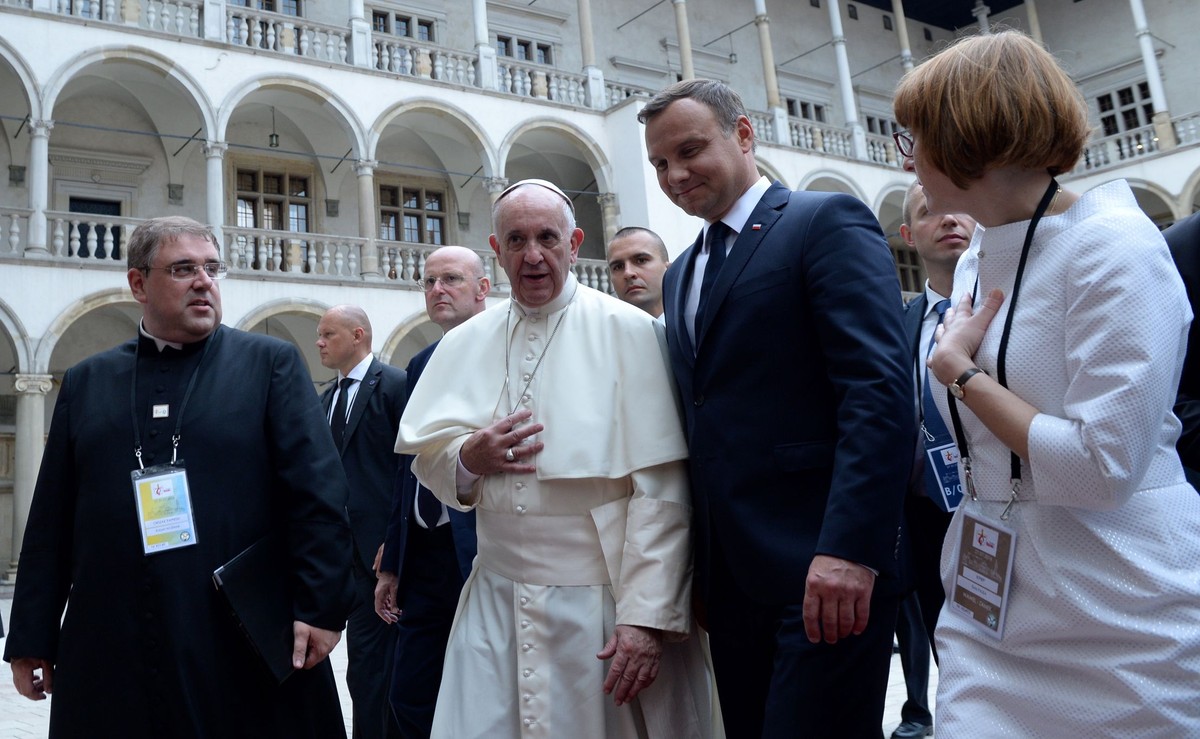 Papież Franciszek i prezydent Andrzej Duda