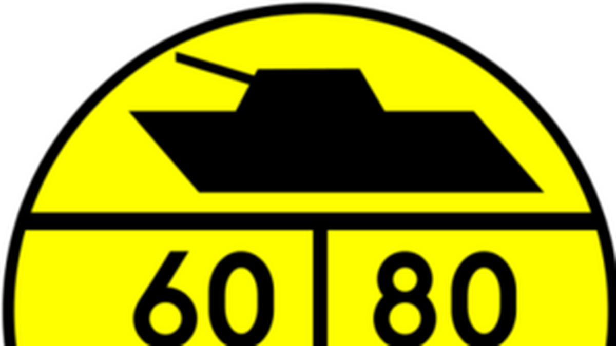 Żółte znaki z czołgami i liczbami - co oznaczają?