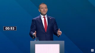 Debata prezydencka w TVP. Nawrocki: Nie wyślę polskich żołnierzy na Ukrainę