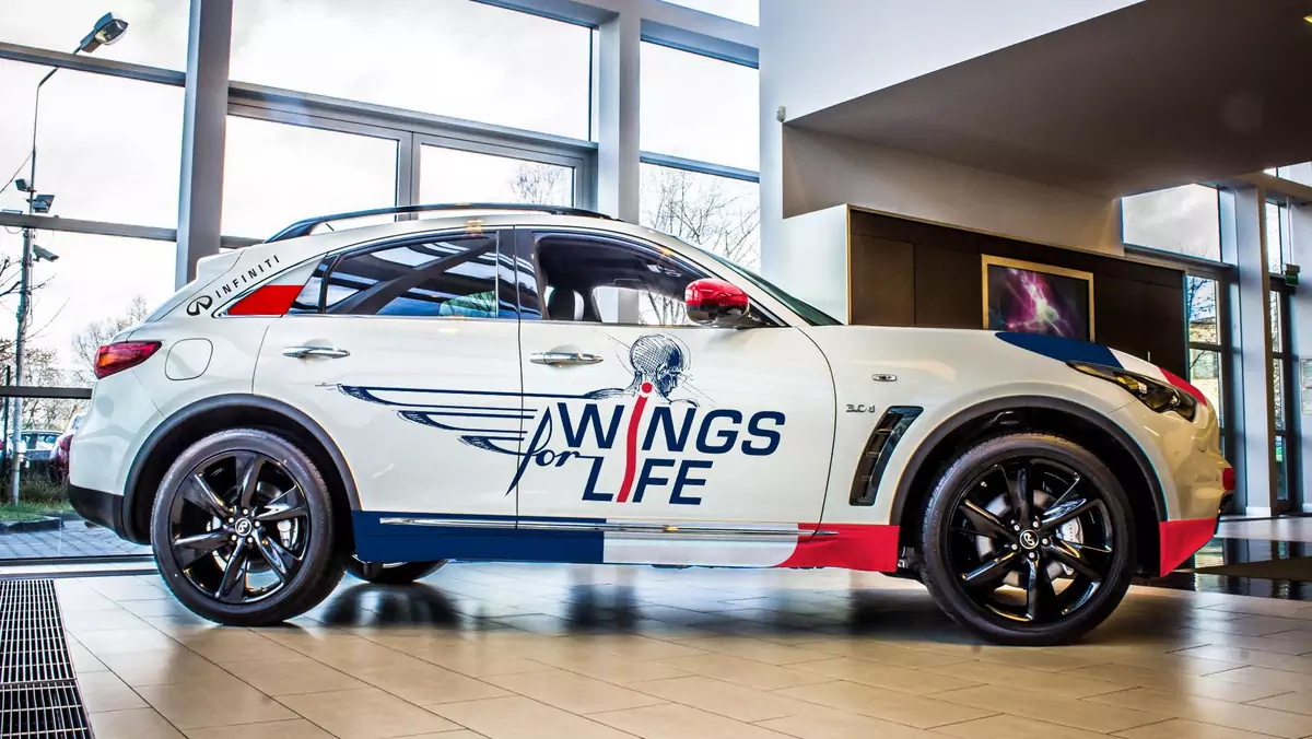 Samochód pościgowy w wings for Life World Run