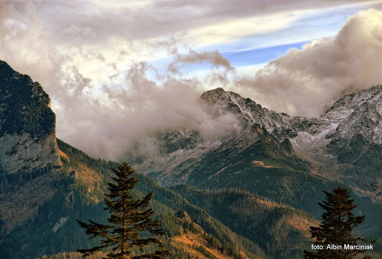 Widok na Wysokie Tatry po stronie słowackiej