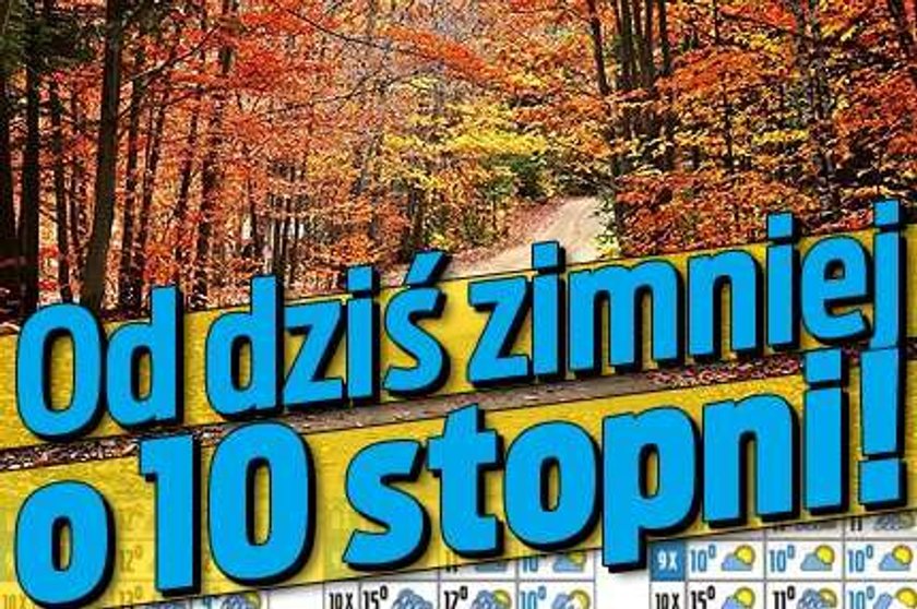 Od dziś zimniej o 10 stopni!